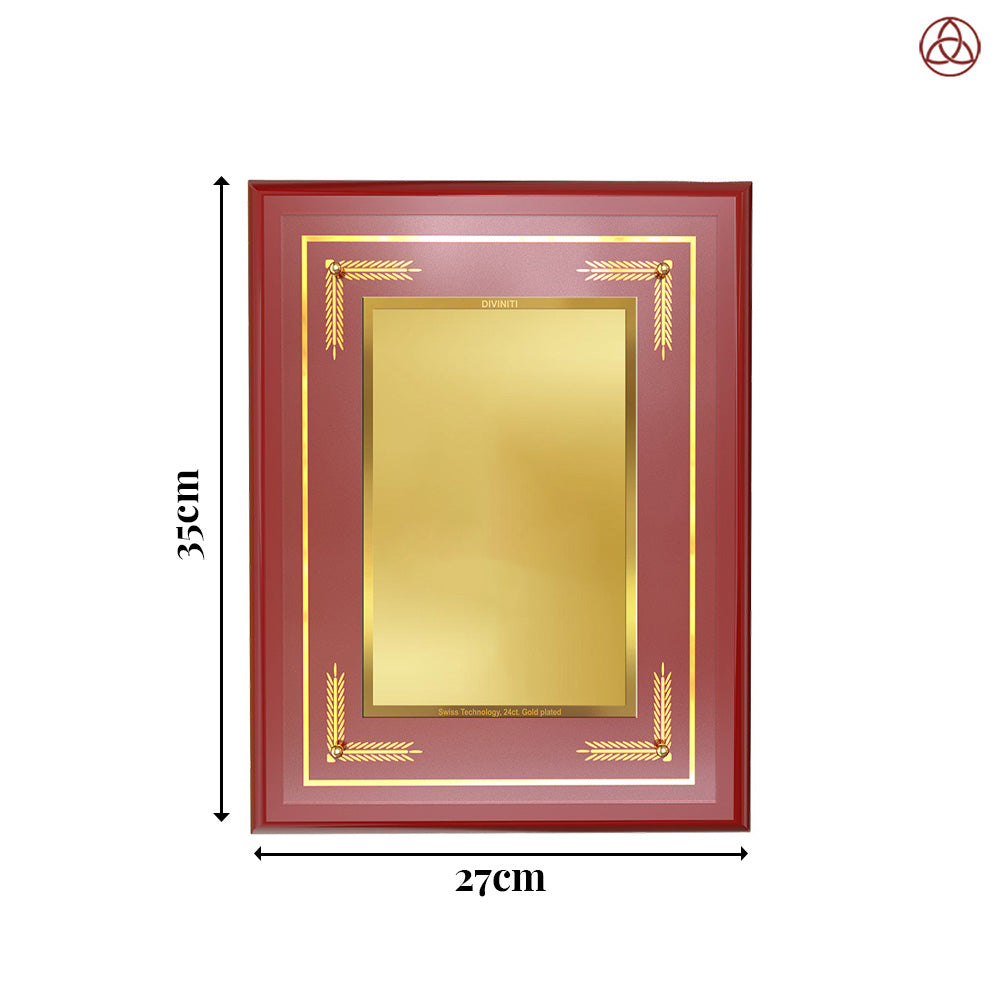 Diviniti MDF Frame Personalised Tabletop and Wall Mount Photo Frame in 24K Gold Plated Foil