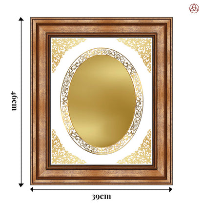 Diviniti Double Glass Frame Personalised Wall Photo Frame in 24K Gold Plated Foil