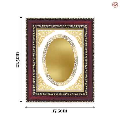 Diviniti Double Glass Frame Personalised Tabletop and Wall Photo Frame in 24K Gold Plated Foil