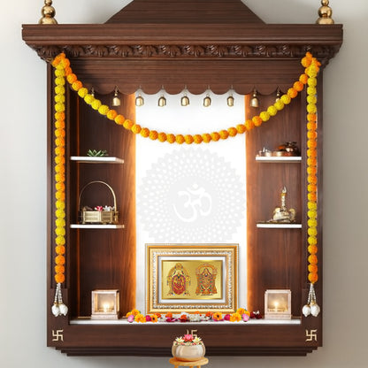 Diviniti 24K Gold Plated Padmavati And Balaji (Classic) Divine Wall Frame for Home Mandir & Office Decor | Luxury Spiritual Gift