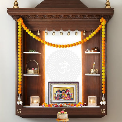 Diviniti 24K Gold Plated Jagannath Subhadra Balabhadra (Classic) Divine Wall Frame for Home Mandir & Office Decor | Luxury Spiritual Gift
