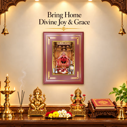24K Gold-Plated Salasar Balaji MDF Frame | Premium Gift Box | 27x35 CM