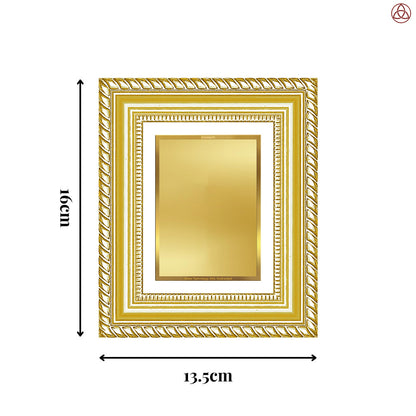 Diviniti Double Glass Frame Personalised Tabletop Photo Frame in 24K Gold Plated Foil