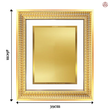 Diviniti Double Glass Frame Personalised Wall Photo Frame in 24K Gold Plated Foil | DG-022-S4