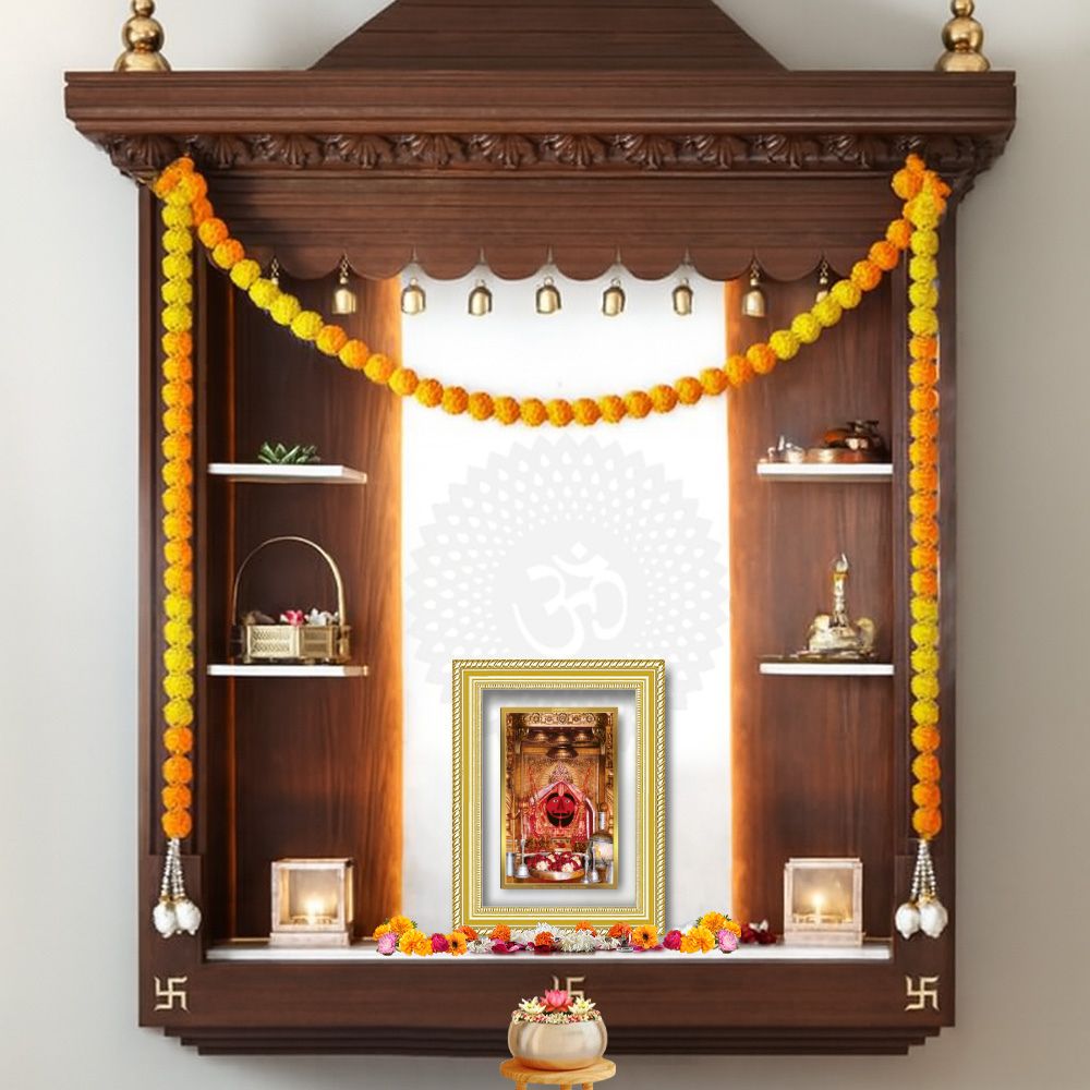 Diviniti 24K Gold Plated Salasar Balaji (Classic) Divine Wall Frame for Home Mandir & Office Decor | Luxury Spiritual Gift