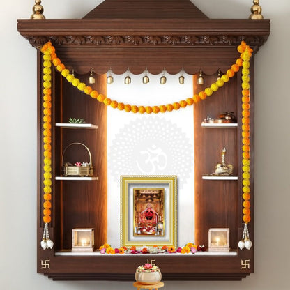 Diviniti 24K Gold Plated Salasar Balaji (Classic) Divine Wall Frame for Home Mandir & Office Decor | Luxury Spiritual Gift