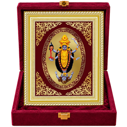 24K Gold-Plated Maa Kali Frame | Premium Gift Box | 26x20 CM