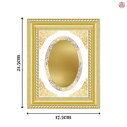 Diviniti Double Glass Frame Personalised Tabletop and Wall Photo Frame in 24K Gold Plated Foil