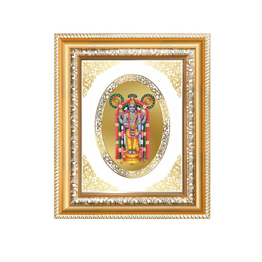 Guruvayurappan (Lord Krishna) Divine Sacred Blessings Royal Tabletop Frame in 24K Gold Plated Foil