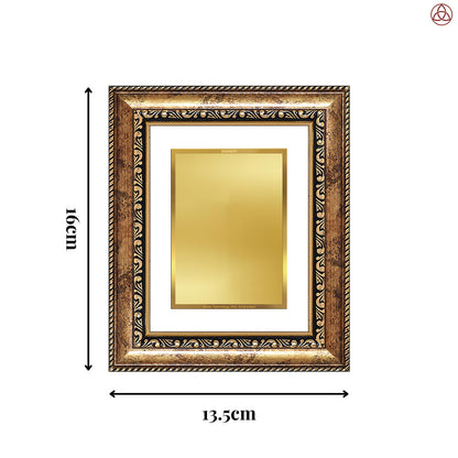 Diviniti Double Glass Frame Personalised Tabletop Photo Frame in 24K Gold Plated Foil
