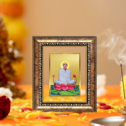 Diviniti 24K Gold Plated Ram Thakur Divine Table Top Frame for Home Mandir & Office Decor | Luxury Spiritual Gift