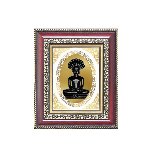 Lord Parshvanath Jain Tirthankara Divine Protection & Peace Royal Tabletop Frame in 24K Gold Plated Foil