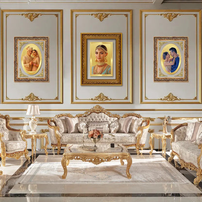 Portrait on Gold | Immortalise Your Opulent Charm Rectangle Photo Frame in 24K Gold