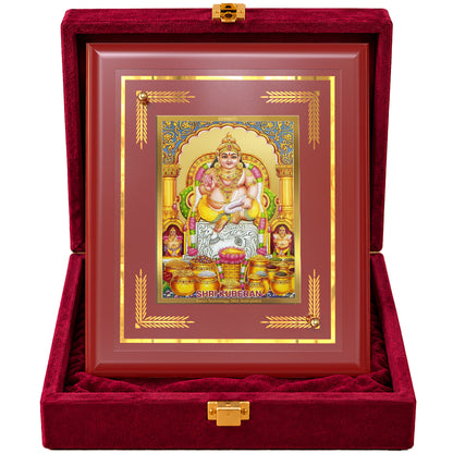 24K Gold-Plated Lord Kuber MDF Frame | Premium Gift Box | 13.5x16 CM