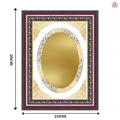 Diviniti Double Glass Frame Personalised Wall Photo Frame in 24K Gold Plated Foil