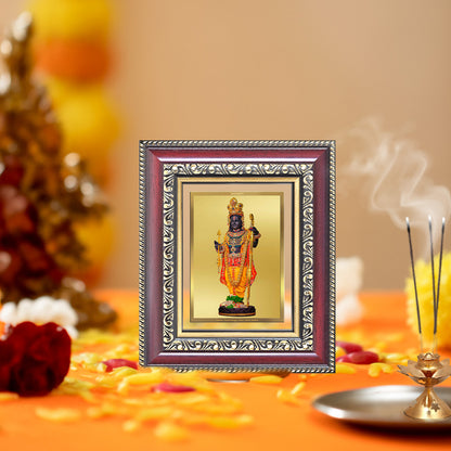 Diviniti 24K Gold Plated Ram Lalla (Classic) Divine Table Top Frame for Home Mandir & Office Decor | Luxury Spiritual Gift
