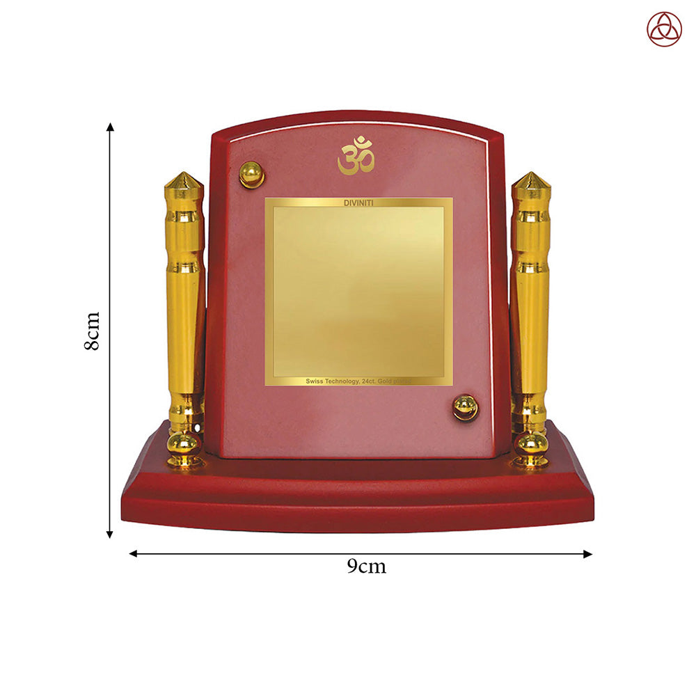 Diviniti MDF Personalization Car Dashboard Frame in 24K Gold Plated Foil