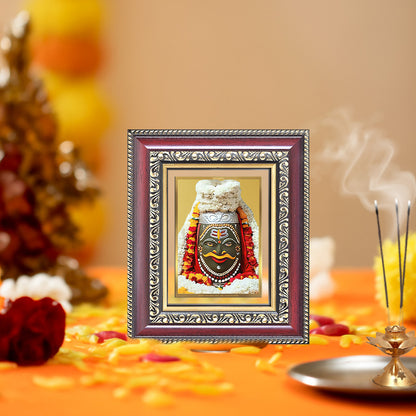 Diviniti 24K Gold Plated Mahakaleshwar (Classic) Divine Table Top Frame for Home Mandir & Office Decor | Luxury Spiritual Gift
