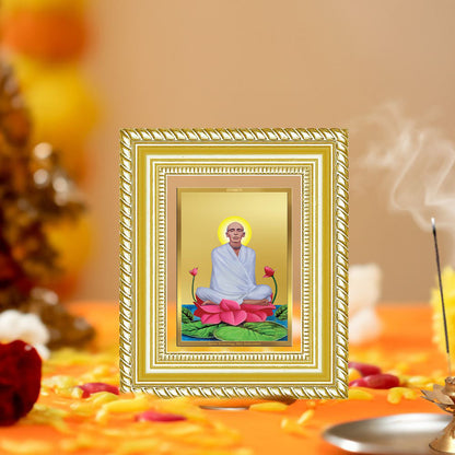 Diviniti 24K Gold Plated Ram Thakur Divine Table Top Frame for Home Mandir & Office Decor | Luxury Spiritual Gift