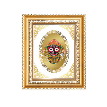 Lord Jagannath Divine Puri Sacred Blessings Royal Tabletop Frame in 24K Gold Plated Foil