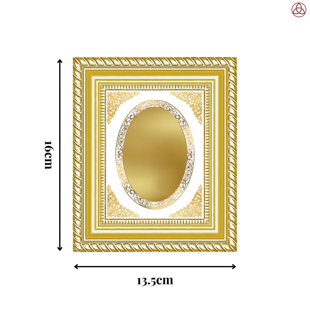 Diviniti Double Glass Frame Personalised Tabletop Photo Frame in 24K Gold Plated Foil