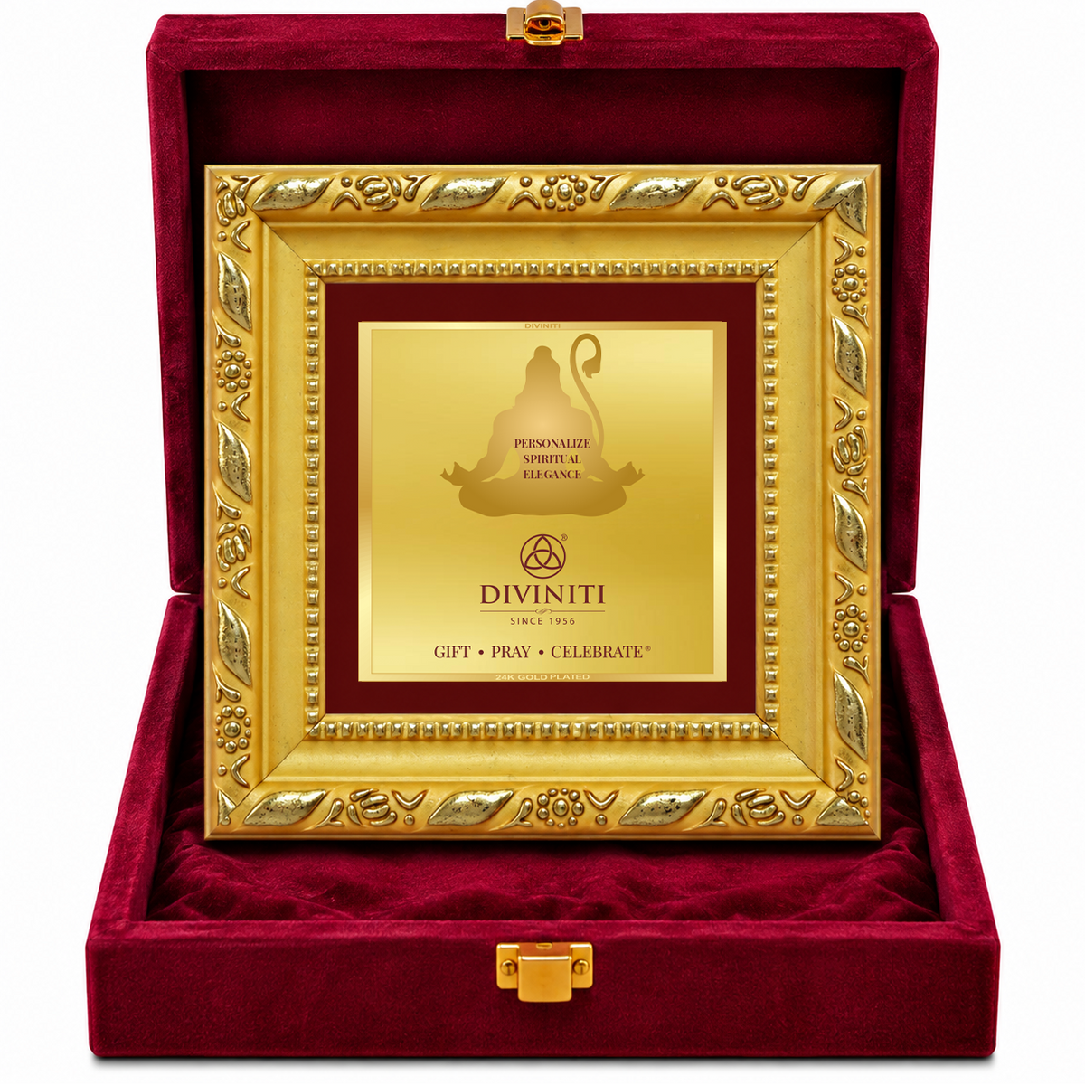 24K Gold-Plated Personalized Frame | Premium Gift Box | 10x10 CM