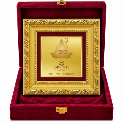 24K Gold-Plated Personalized Frame | Premium Gift Box | 10x10 CM