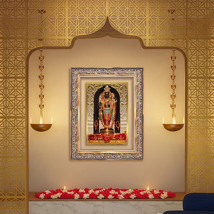 Diviniti 24K Gold Plated Ram Lalla (Classic) Divine Wall Frame for Home Mandir & Office Decor | Luxury Spiritual Gift