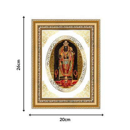 Ram Lalla | Divine Child Form Wall & Tabletop Royal Photo Frame in 24K Gold Plated Foil