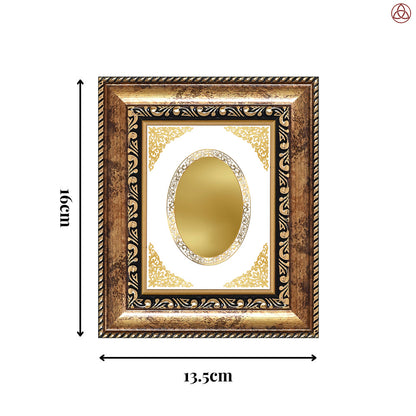 Diviniti Double Glass Frame Personalised Tabletop Photo Frame in 24K Gold Plated Foil