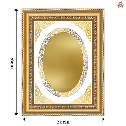 Diviniti Double Glass Frame Personalised Wall Photo Frame in 24K Gold Plated Foil