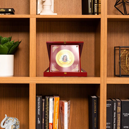 Diviniti Customized MDF Memento with Image Printed on 24K Gold Plated Foil | Premium Corporate Gift & Award Plaque