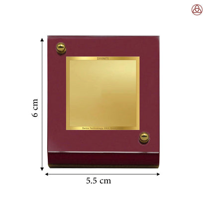Diviniti MDF Personalization Car Dashboard Frame in 24K Gold Plated Foil