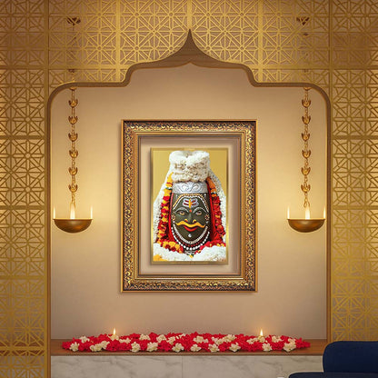 Diviniti 24K Gold Plated Mahakaleshwar (Classic) Divine Wall Frame for Home Mandir & Office Decor | Luxury Spiritual Gift