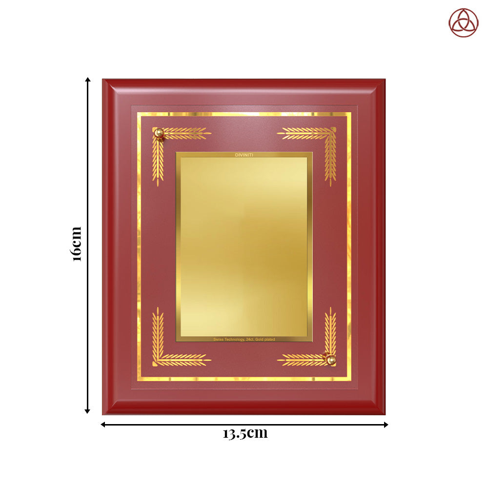 Diviniti MDF Frame Personalised Tabletop Photo Frame in 24K Gold Plated Foil