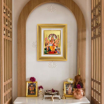 Diviniti 24K Gold Plated Narasimha (Classic) Divine Wall Frame for Home Mandir & Office Decor | Luxury Spiritual Gift