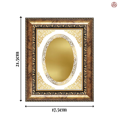 Diviniti Double Glass Frame Personalised Tabletop and Wall Photo Frame in 24K Gold Plated Foil