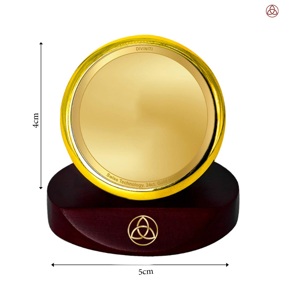 Diviniti MCF1CG Personalization Car Dashboard Frame in 24K Gold Plated Foil