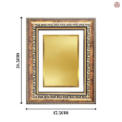 Diviniti Double Glass Frame Personalised Wall Photo Frame in 24K Gold Plated Foil