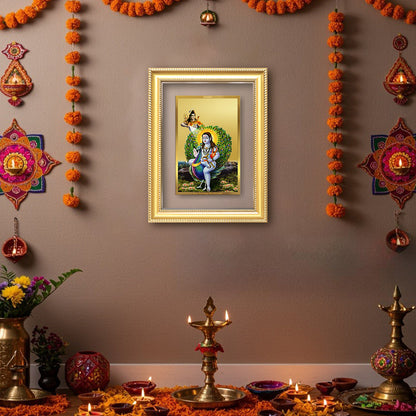 Diviniti 24K Gold Plated Baba Balak Nath Divine Wall Frame for Home Mandir & Office Decor | Luxury Spiritual Gift