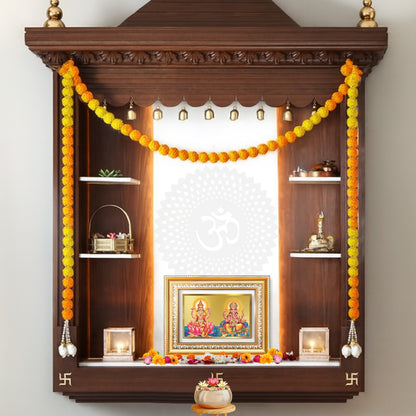 Diviniti 24K Gold Plated Lakshmi Ganesha (Classic) Divine Wall Frame for Home Mandir & Office Decor | Luxury Spiritual Gift