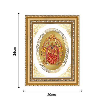 Padmavati Devi | Jain Sacred Wall & Tabletop Royal Photo Frame in 24K Gold Plated Foil