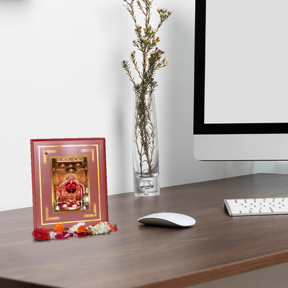 Diviniti 24K Gold Plated Salasar Balaji Blessing Tabletop Photo Frame | Strength, Protection & Divine Grace