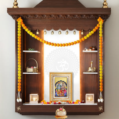 Diviniti 24K Gold Plated Vishnu Lakshmi (Classic) Divine Wall Frame for Home Mandir & Office Decor | Luxury Spiritual Gift