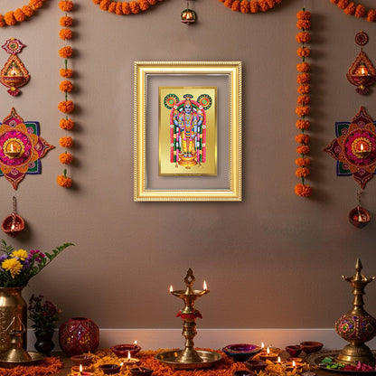 Diviniti 24K Gold Plated Guru Vayurappan (Classic) Sacred Sikh Wall Frame for Home Decor & Office Ambiance | Premium Spiritual Gift