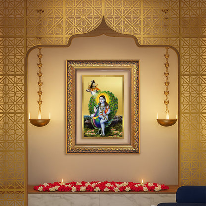 Diviniti 24K Gold Plated Baba Balak Nath Divine Wall Frame for Home Mandir & Office Decor | Luxury Spiritual Gift