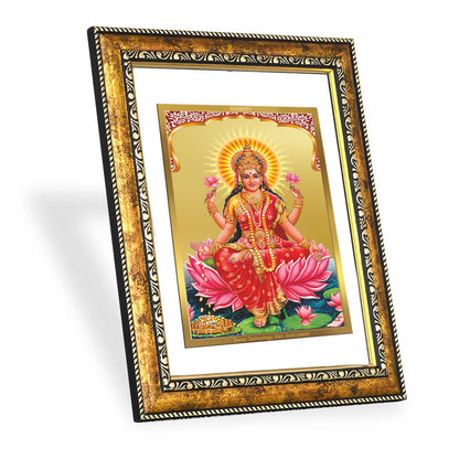 DIVINITI 24K Gold Plated Lakshmi Wall Photo Frame for Home Decor, Wall Hanging, Table Top, Puja Room & Gift DG113S3 (27.6X35.4 CM)