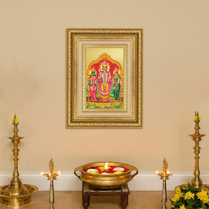Diviniti 24K Gold Plated Murugan Velli (Classic) Divine Wall Frame for Home Mandir & Office Decor | Luxury Spiritual Gift