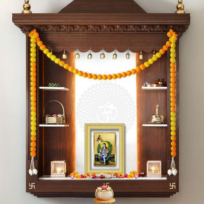 Diviniti 24K Gold Plated Baba Balak Nath Divine Wall Frame for Home Mandir & Office Decor | Luxury Spiritual Gift