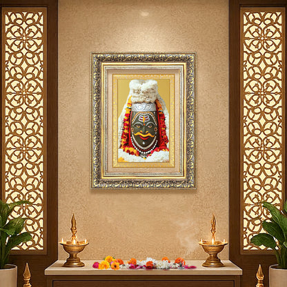 Diviniti 24K Gold Plated Mahakaleshwar (Classic) Divine Wall Frame for Home Mandir & Office Decor | Luxury Spiritual Gift